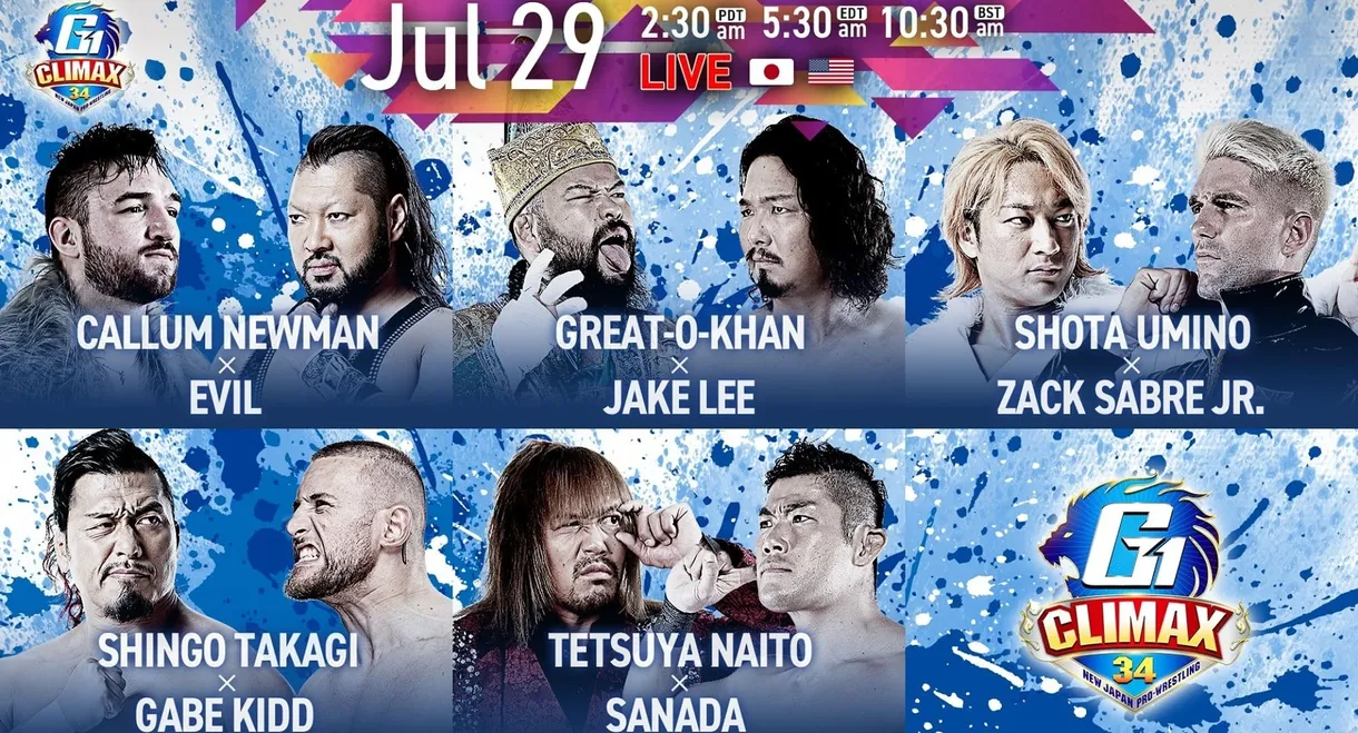 NJPW G1 Climax 34: Day 7