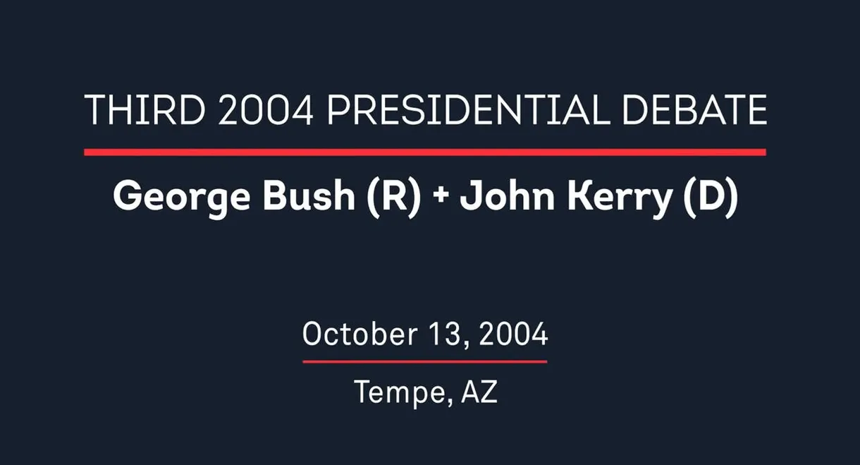 2004 Third Presidential Debate