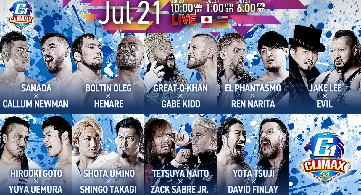 NJPW G1 Climax 34: Day 2