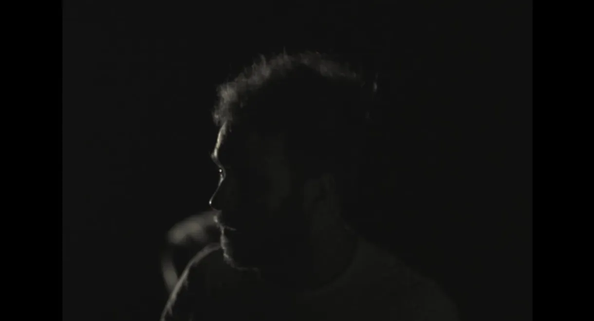 Portrait of a captive man in an untitled video