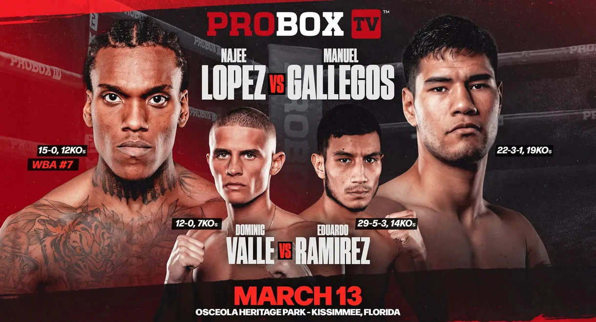 Najee Lopez vs. Manuel Gallegos