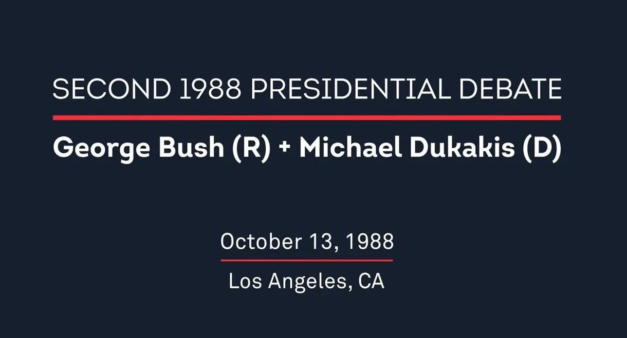 1988 Second Presidential Debate