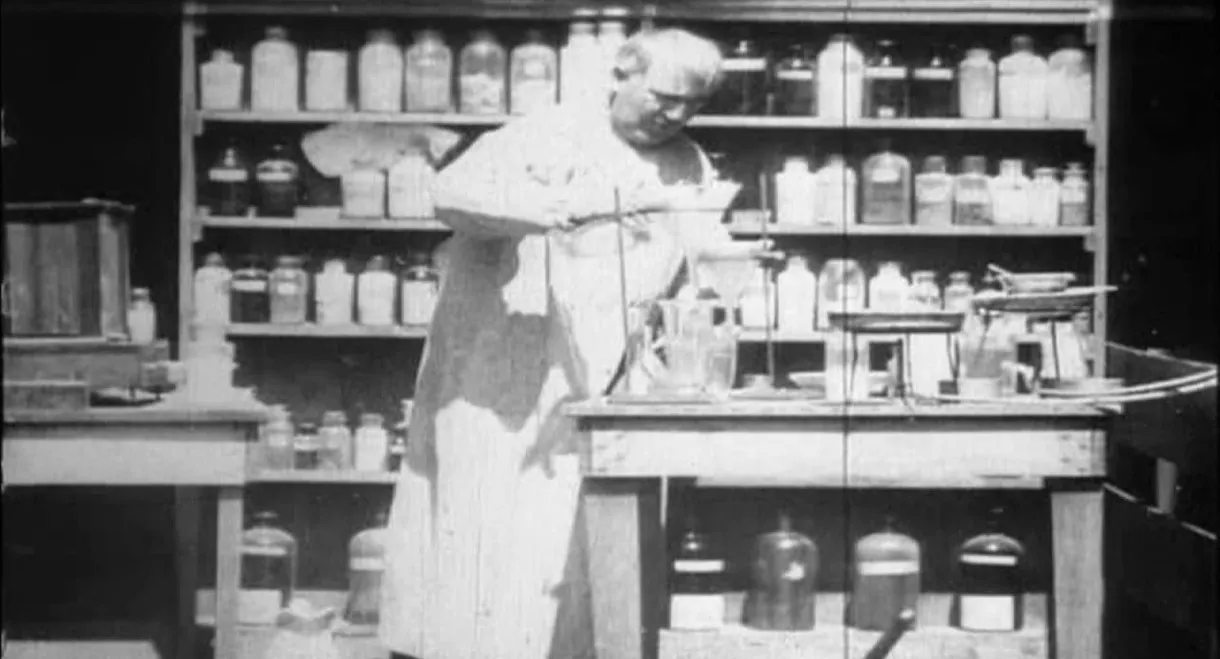 Mr. Edison at Work in His Chemical Laboratory