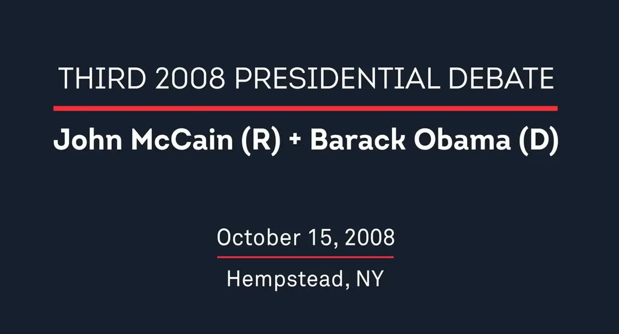 2008 Third Presidential Debate