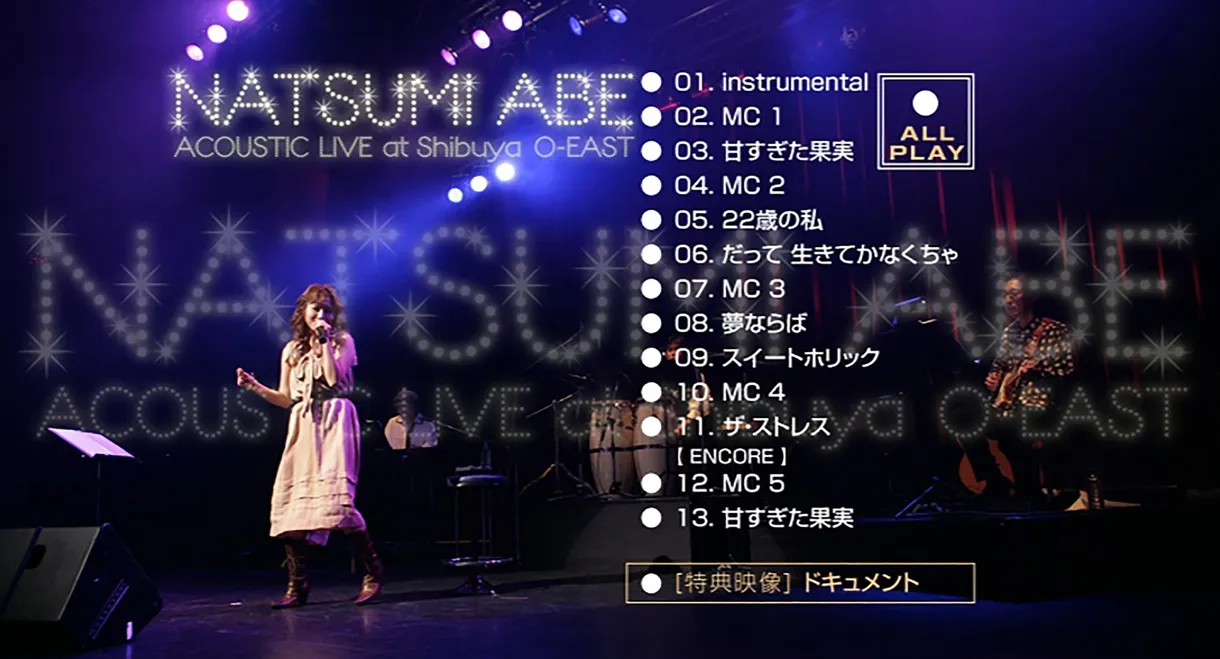 Abe Natsumi ACOUSTIC LIVE at Shibuya O-EAST