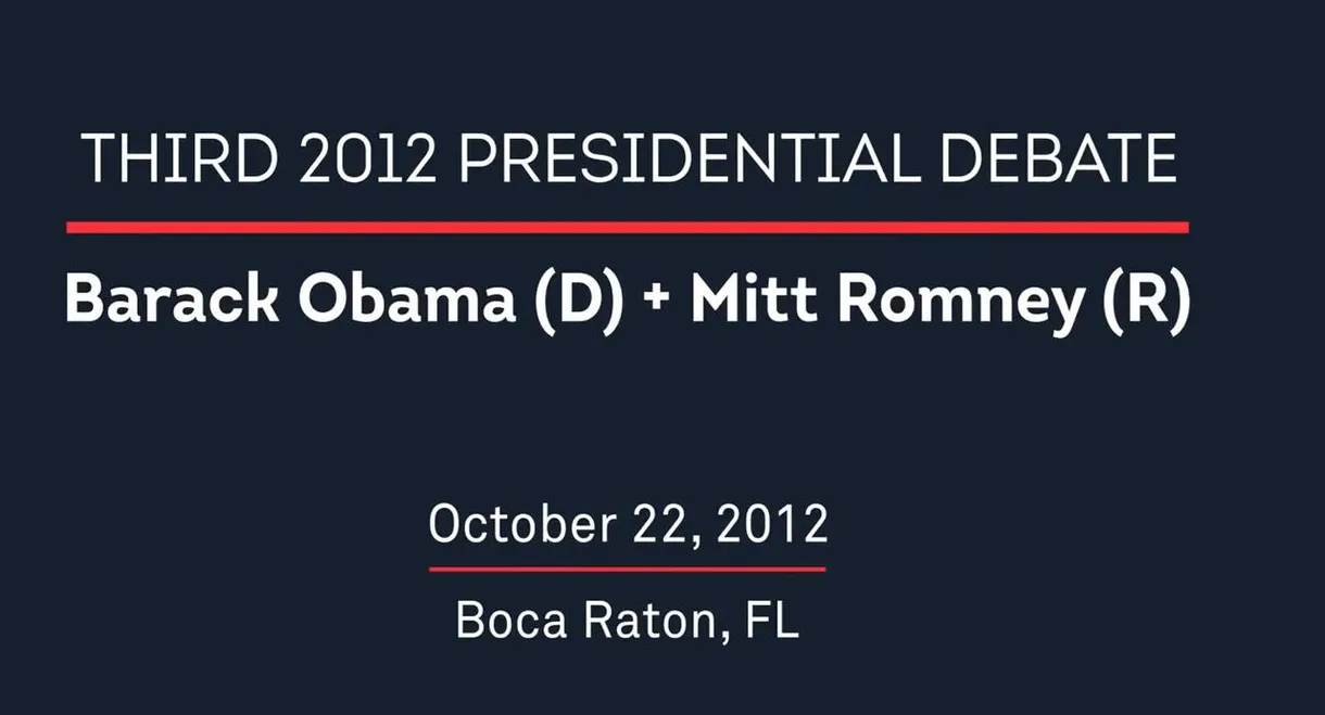 2012 Third Presidential Debate