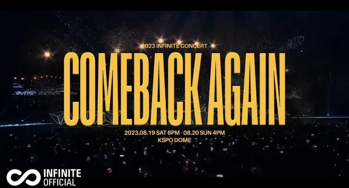 INFINITE CONCERT 'COMEBACK AGAIN'