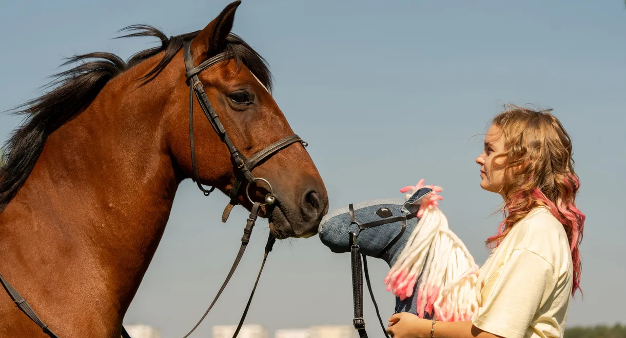 Pferd am Stiel