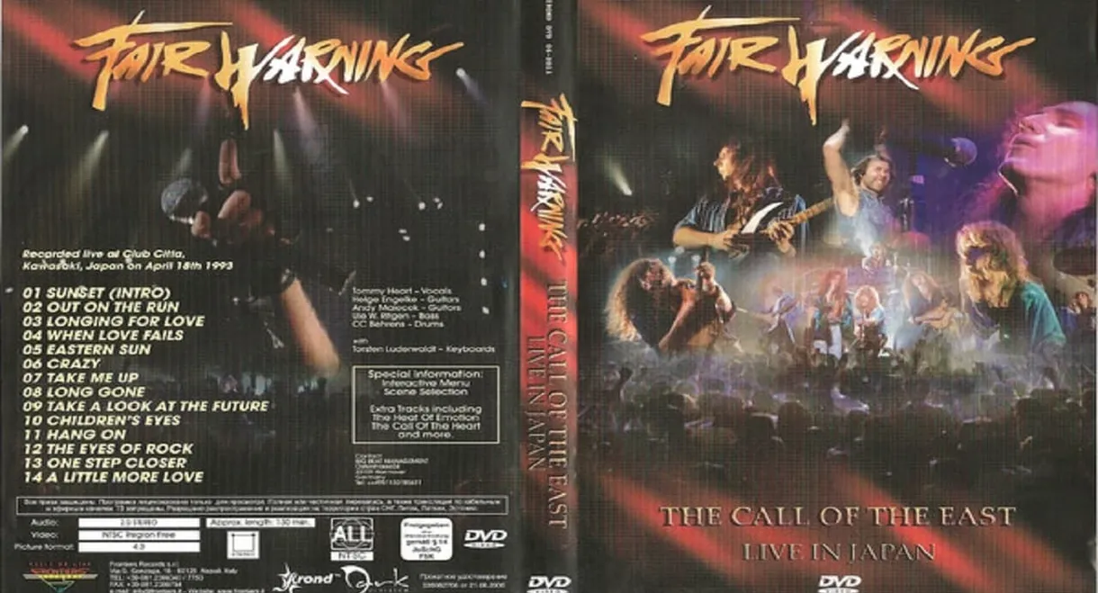 Fair Warning: The Call of the East Live In Japan 1993