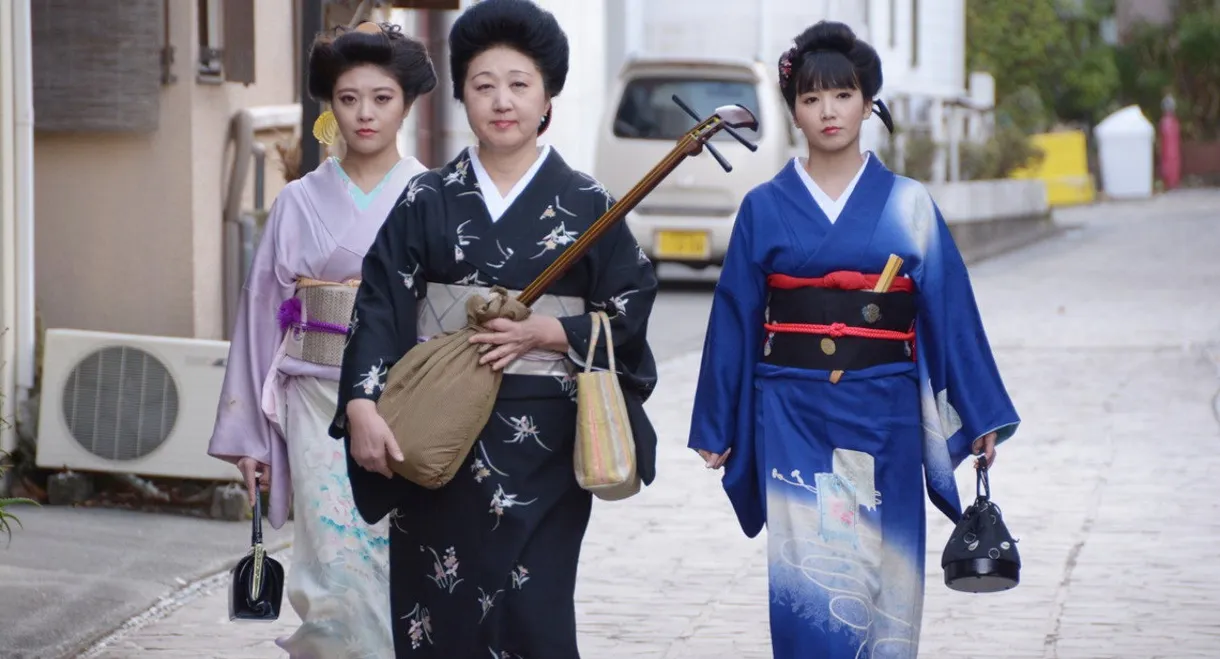 Hot Spring Geisha Pillow Performance in the Tatami Room
