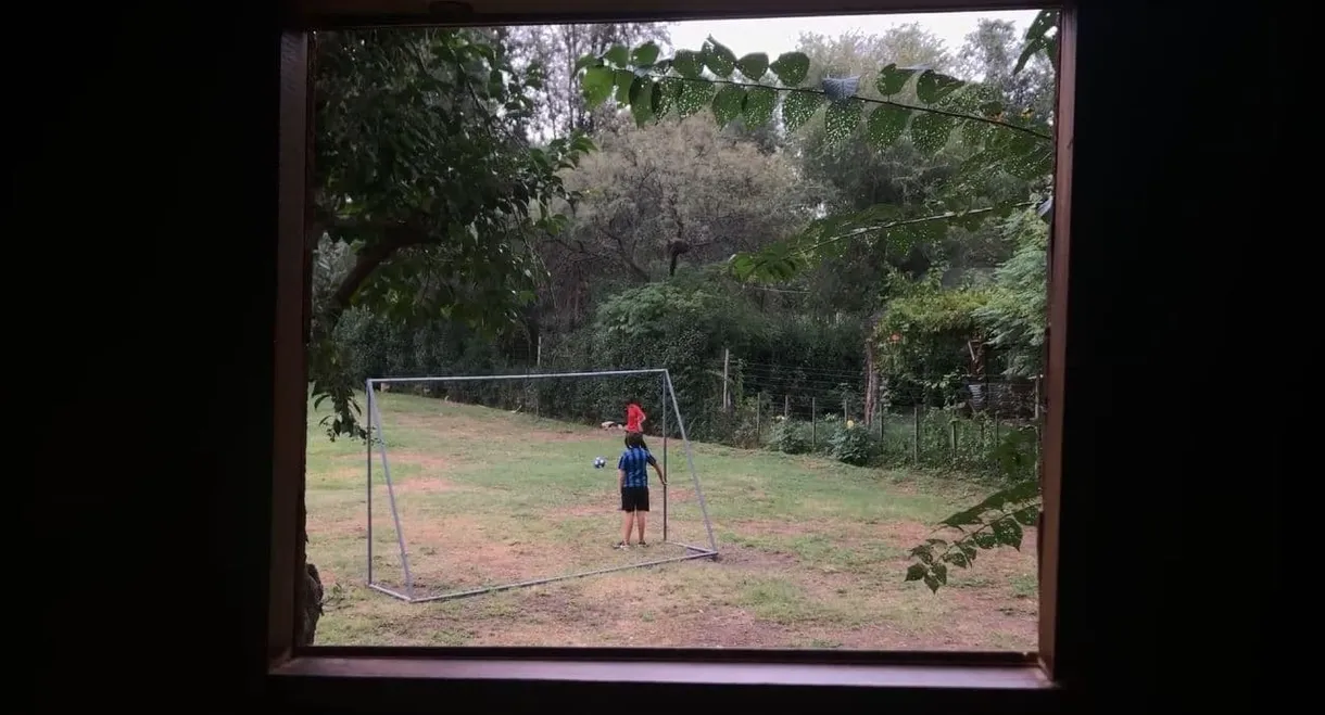 Mis hermanos juegan al futbol