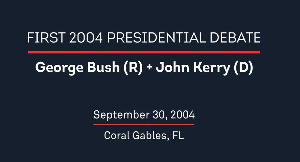 2004 First Presidential Debate