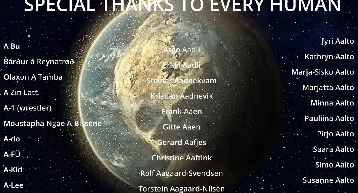 Earth End Credits (Extended)