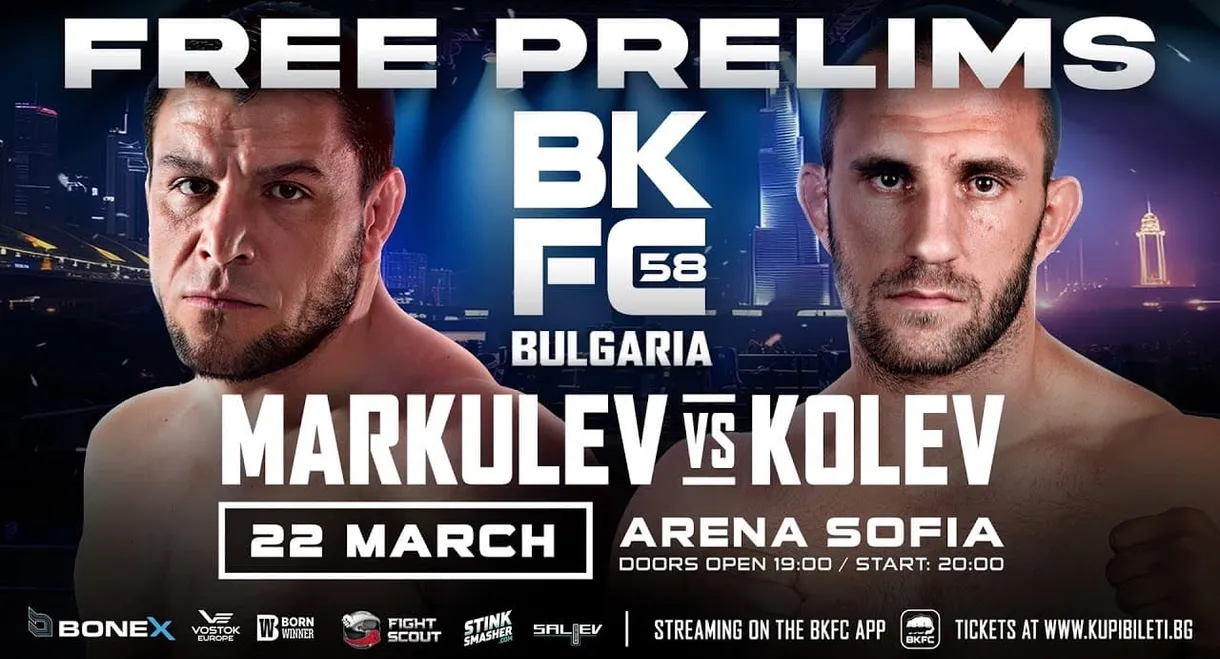 BKFC 58: BULGARIA Markulev vs Kolev