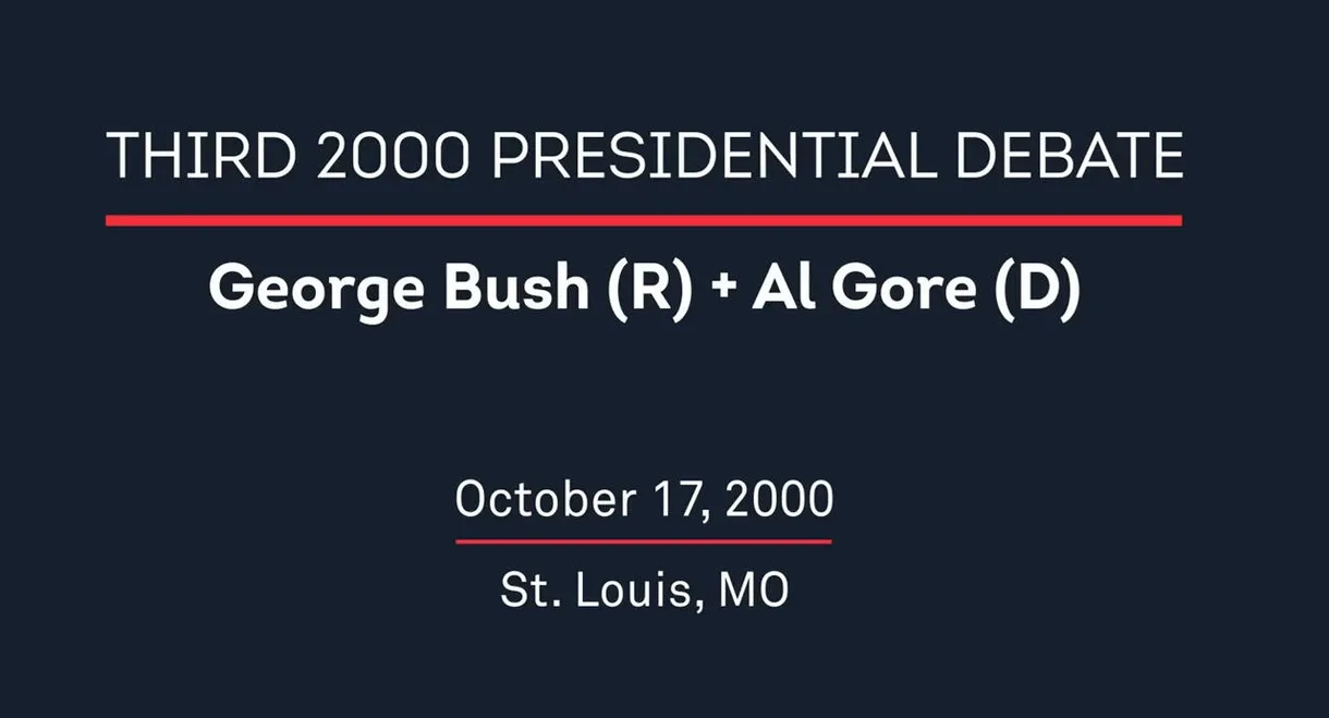 2000 Third Presidential Debate