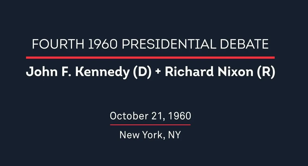 1960 Fourth Presidential Debate