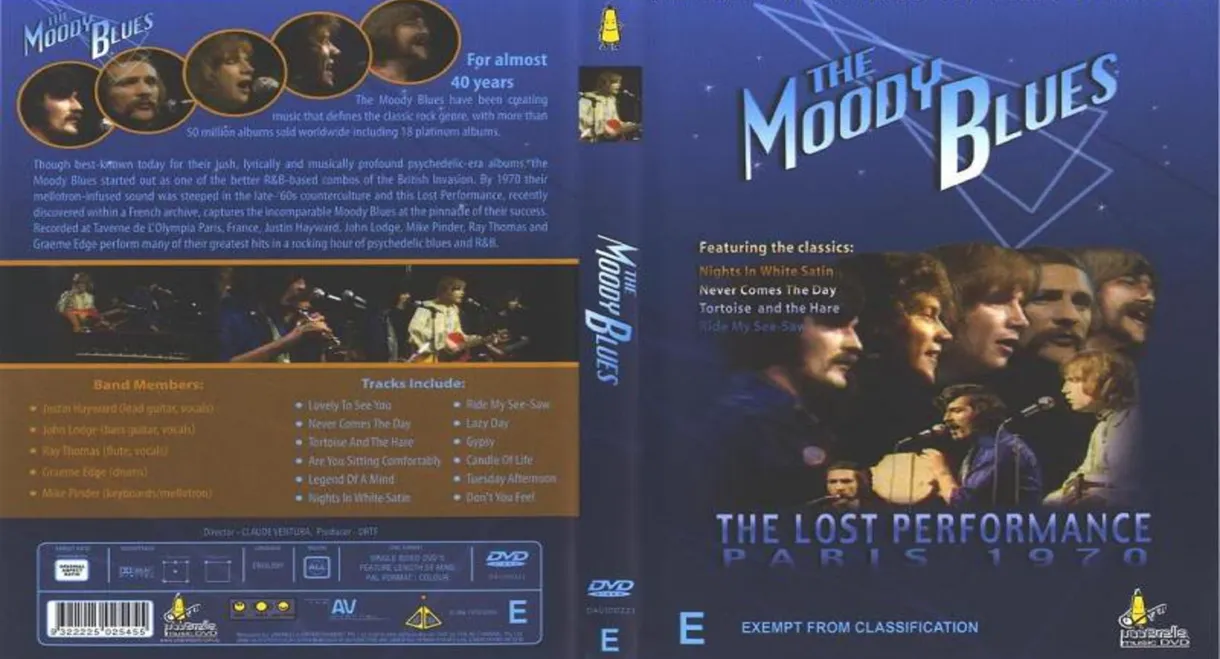 The Moody Blues:  The Lost Performance  (Live In Paris '70)