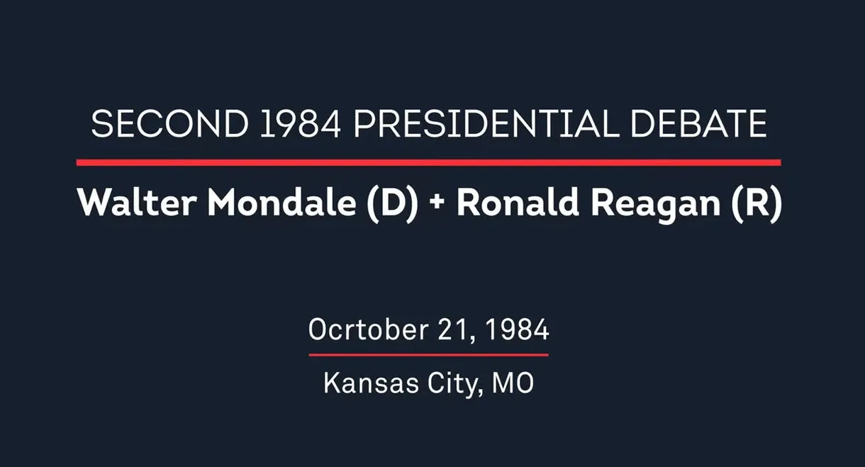 1984 Second Presidential Debate