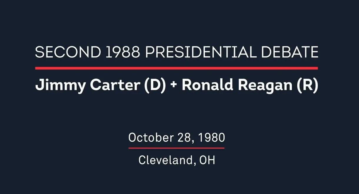 1980 Second Presidential Debate