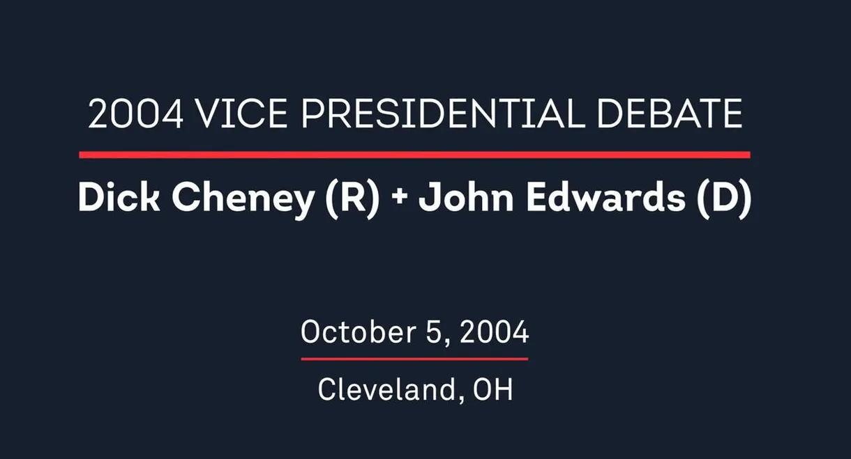 2004 Vice Presidential Debate