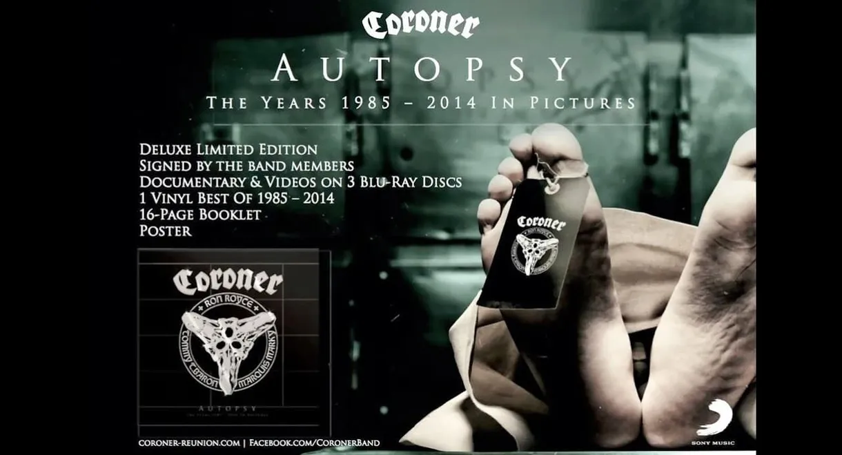 Coroner ‎– Autopsy - The Years 1985 - 2014 In Pictures