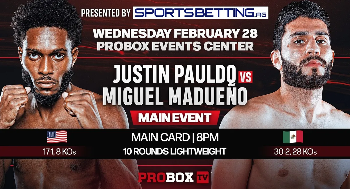 Justin Pauldo vs. Miguel Madueno