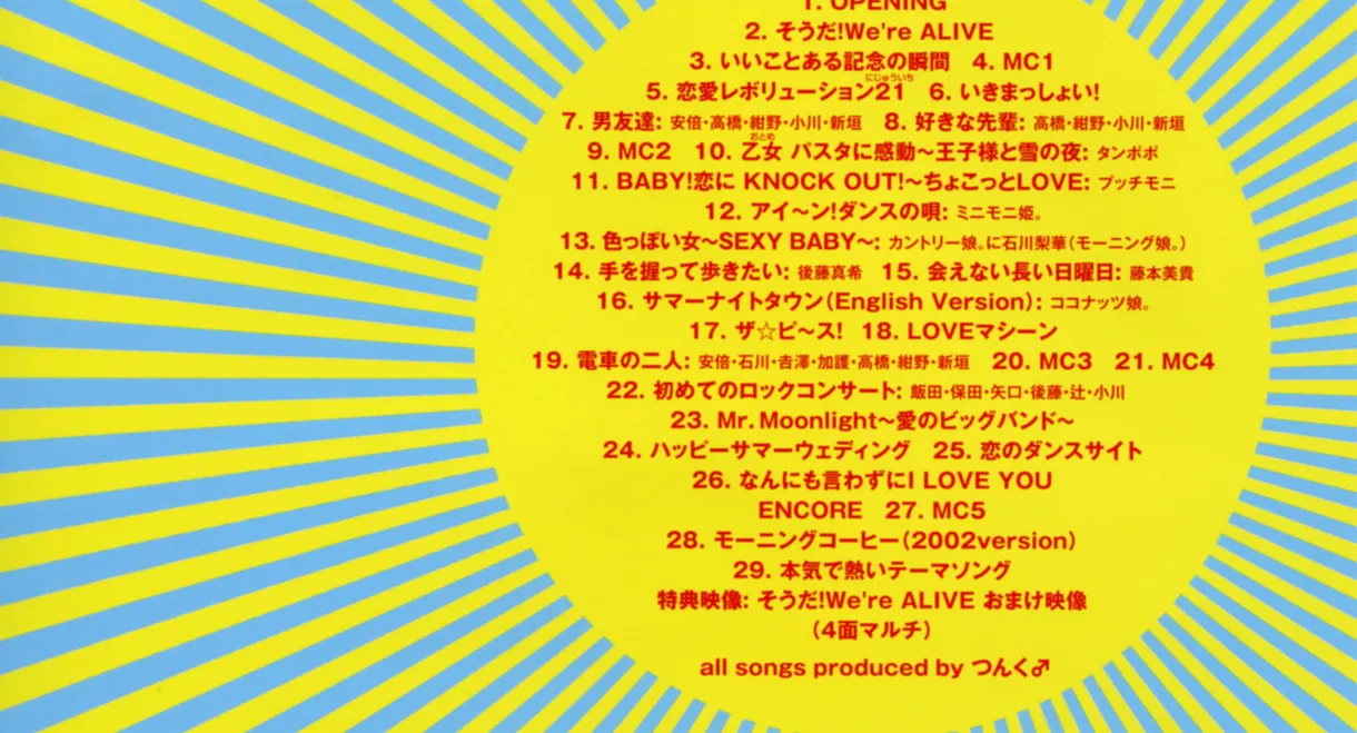 Morning Musume. 2002 Spring "LOVE IS ALIVE!" at Saitama Super Arena