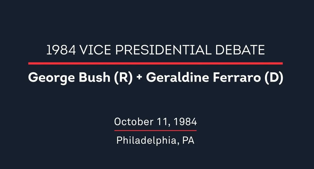 1984 Vice Presidential Debate