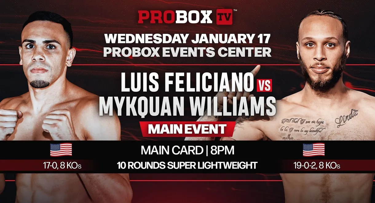 Luis Feliciano vs. Mykquan Williams