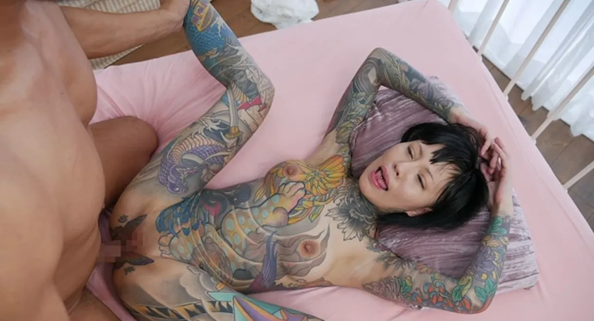 Transparent Full Body Tattoo A Brightly Colored Fresh Face. Debut Rin Oga