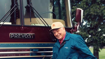 Ernest Borgnine on the Bus