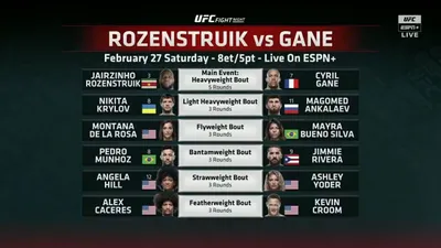 UFC Fight Night 186: Rozenstruik vs. Gane