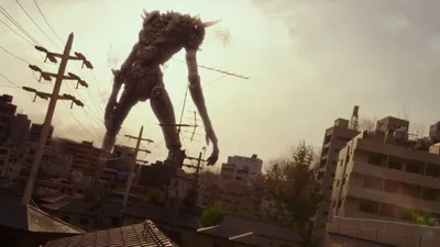 Giant God Warrior Appears in Tokyo