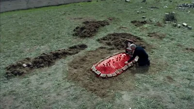 The grave under the plum tree