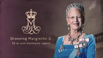 Dronning Margrethe 2. - 52 år som Danmarks regent