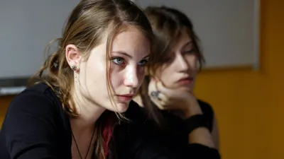 Young Girls in Black