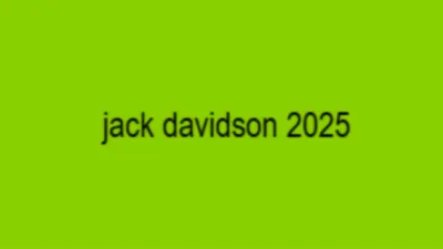 Jack Davidson 2025