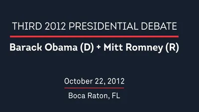 2012 Third Presidential Debate