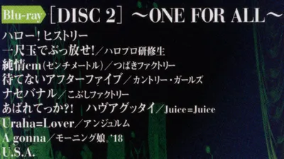 Hello! Project 2018 Summer ~ONE FOR ALL~ Hello! Project 20th Anniversary!!