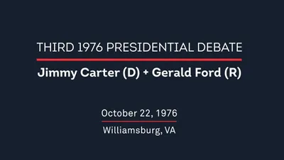 1976 Third Presidential Debate