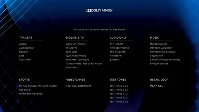 Dolby Atmos® Demo Disc 2015