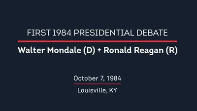 1984 First Presidential Debate