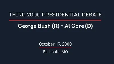 2000 Third Presidential Debate