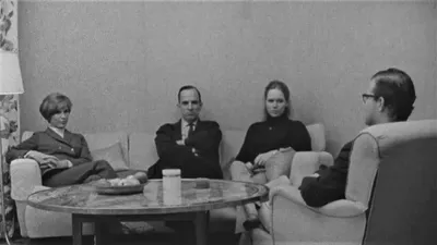 Bibi Andersson, Ingmar Bergman, and Liv Ullmann on PERSONA