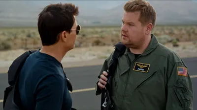 James Corden's Top Gun Training with Tom Cruise