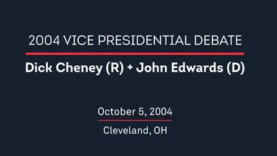 2004 Vice Presidential Debate