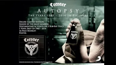 Coroner ‎– Autopsy - The Years 1985 - 2014 In Pictures