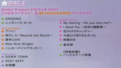 Hello! Project 2021 Hina Fes ~Tsubaki Factory & BEYOOOOONDS Premium~