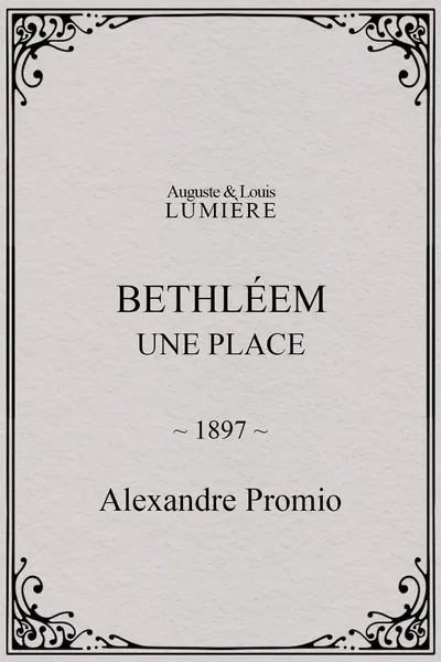 Bethléem, une place