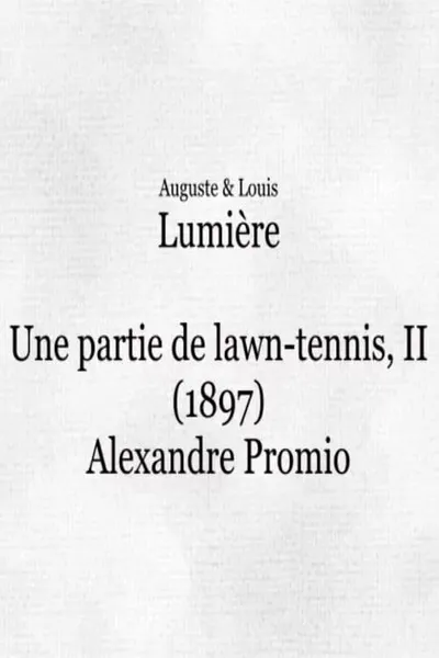 Une partie de lawn-tennis II